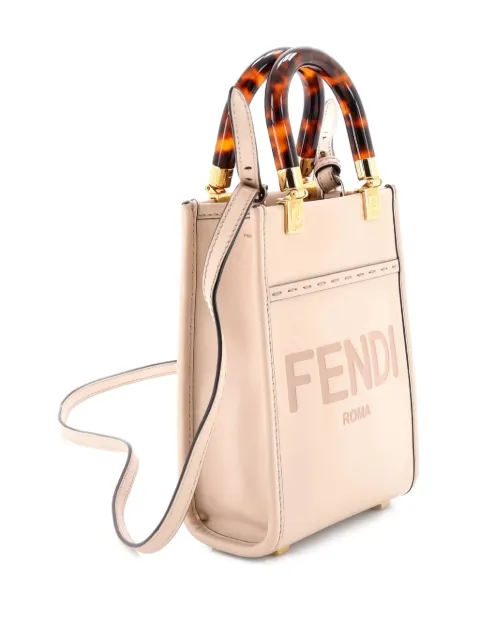 Fendi Pre-Owned Sunshine Shopper Tote Leather Mini crossbody bag
