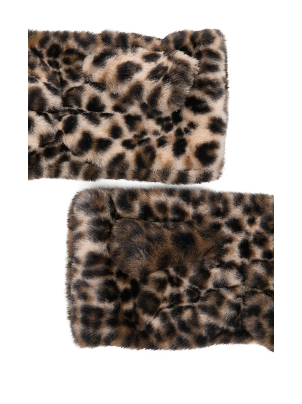 Alpo Leopard-print Gloves In Brown