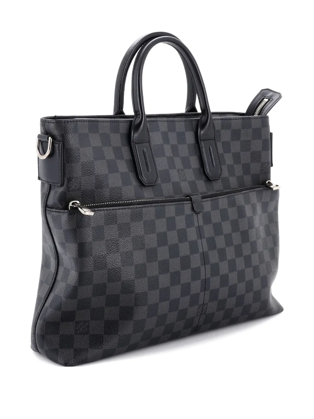 Pre-owned Louis Vuitton 7 Days A Week Handbag Damier Graphite Tote Bag In Gray