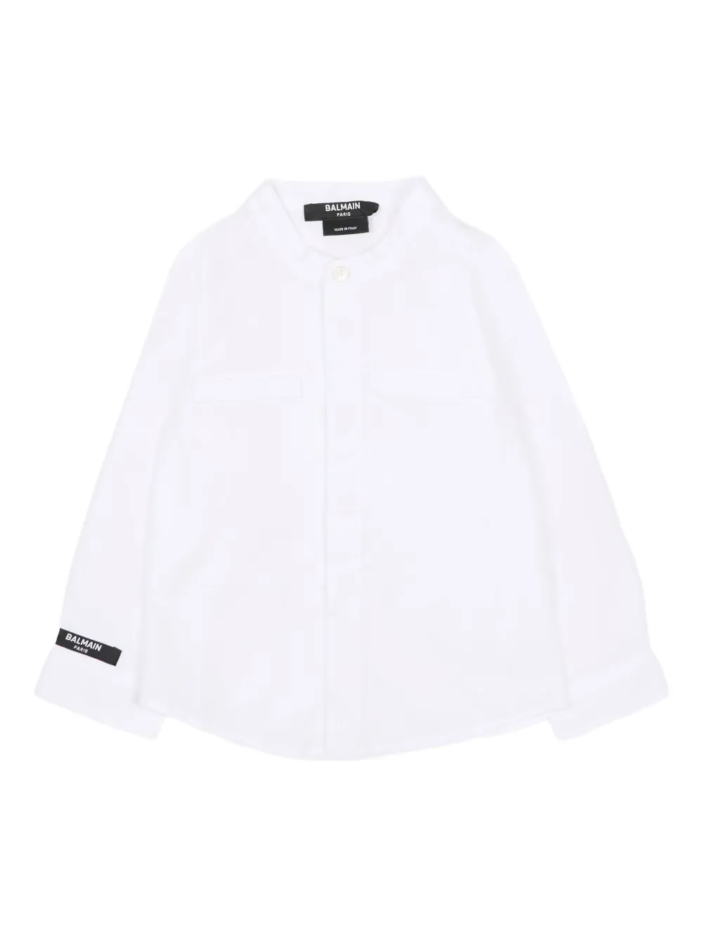Balmain Kids long-sleeve shirt - Bianco