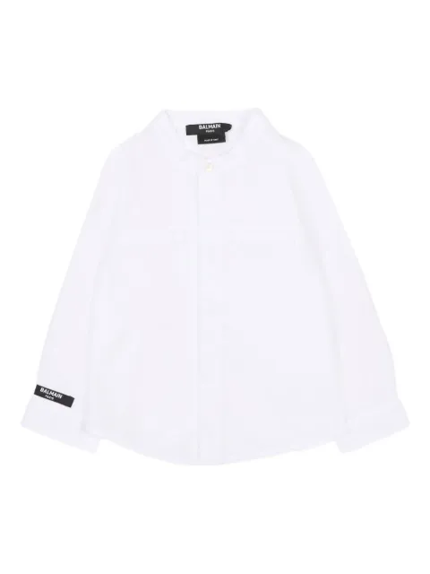 Balmain Kids long-sleeve shirt