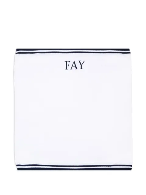 Fay Kids logo-detail stripe blanket