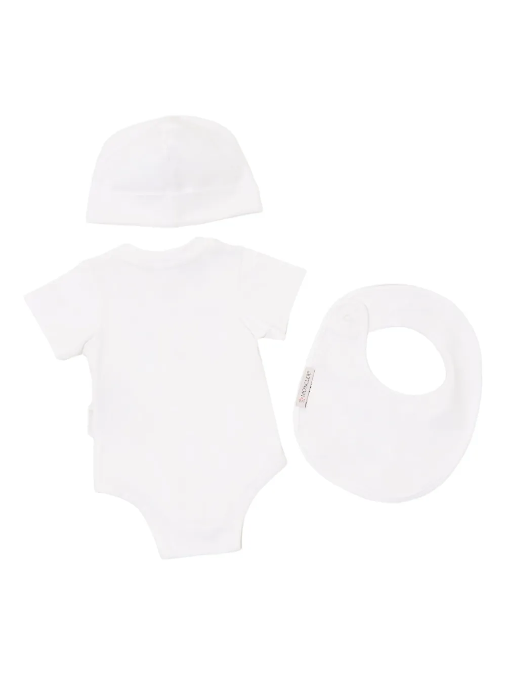 Moncler Enfant Babyset met beerprint - Wit