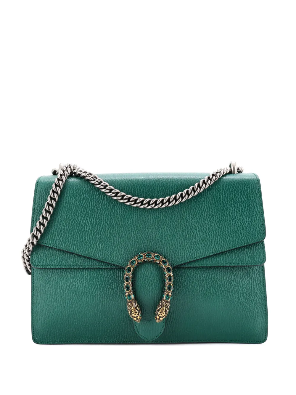 Gucci Pre-Owned Dionysus Bag Leather Medium shoulder bag - グリーン Gucci Pre-Owned Dionysus Bag Leather Medium shoulder bag - グリーン