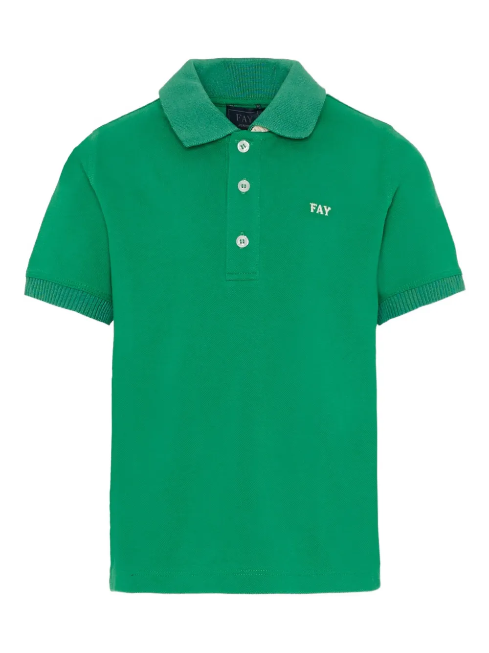 Fay Kids short-sleeved polo shirt - Verde