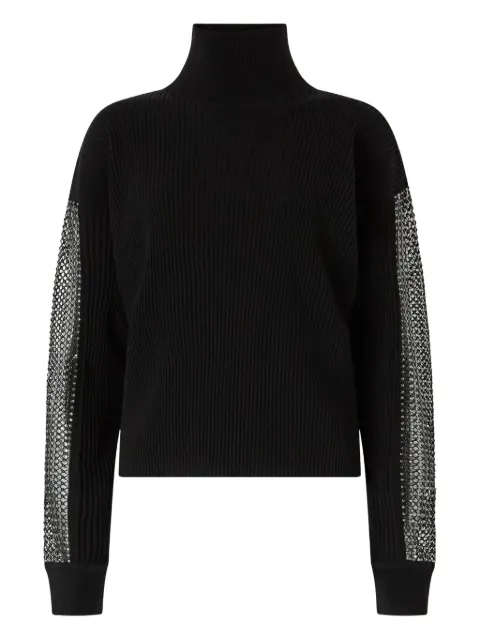 Genny rhinestone-embellished turtleneck sweater
