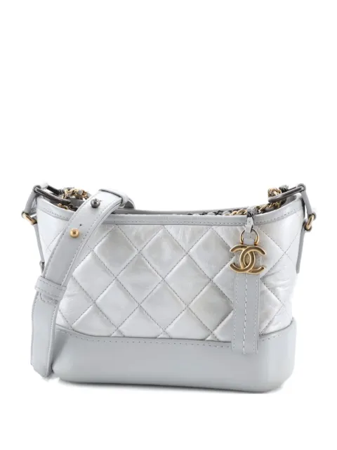 CHANEL Pre-Owned Gabrielle Quilted Aged Calfskin Small hobo bag