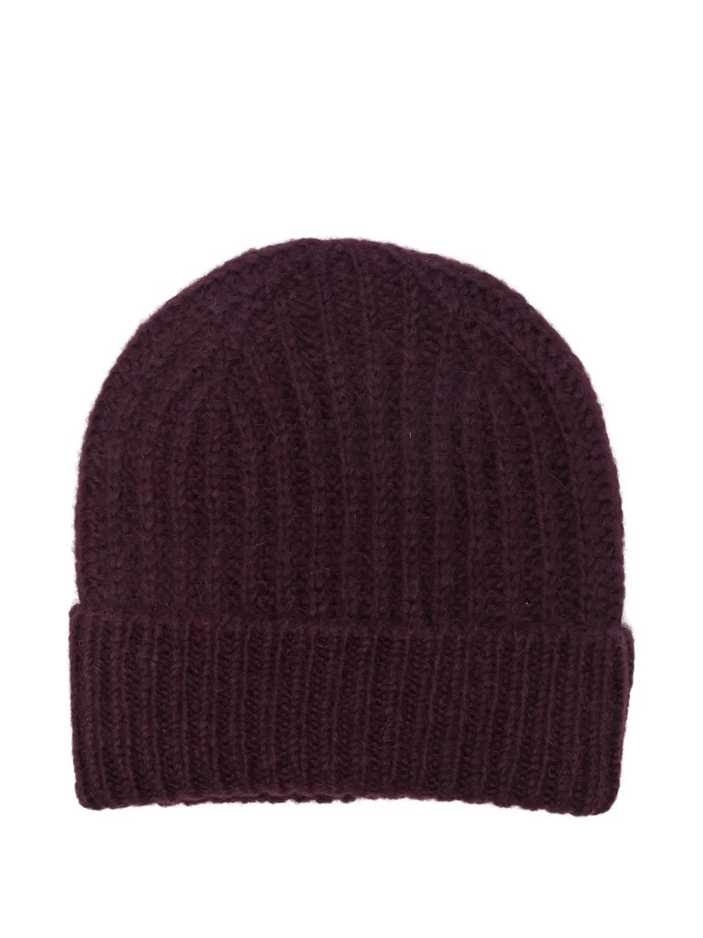 Closed ribbed beanie hat | rouge | Image 1