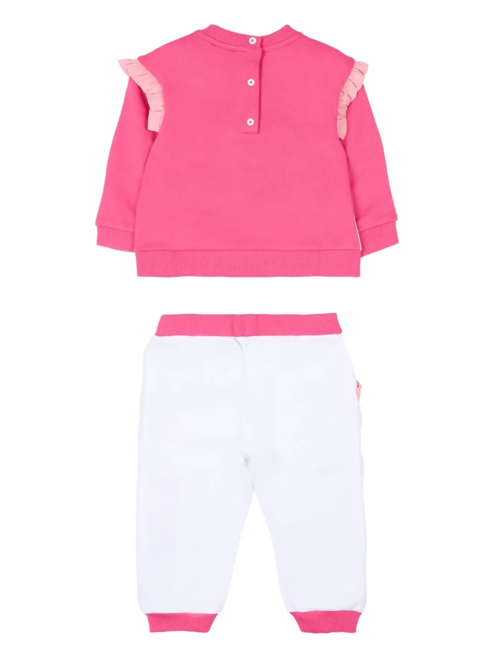 Missoni Ruffled-detail Tracksuit In White