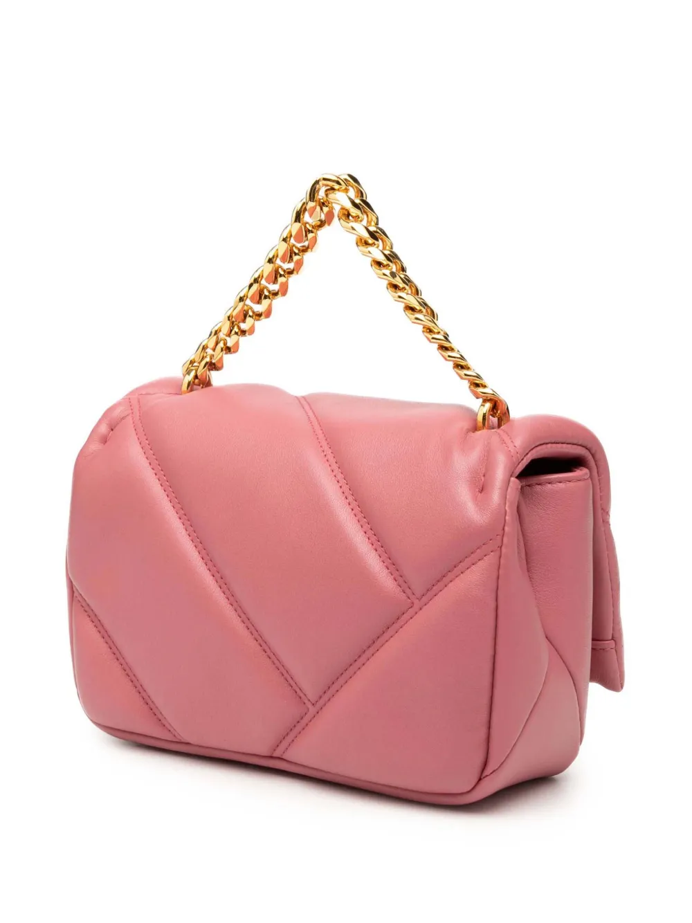 Pre-owned Bvlgari 2010-2025 Mini Leather Serpenti Cabochon Satchel In Pink