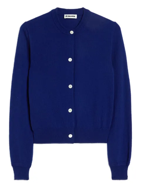 Jil Sander cárdigan con cuello redondo