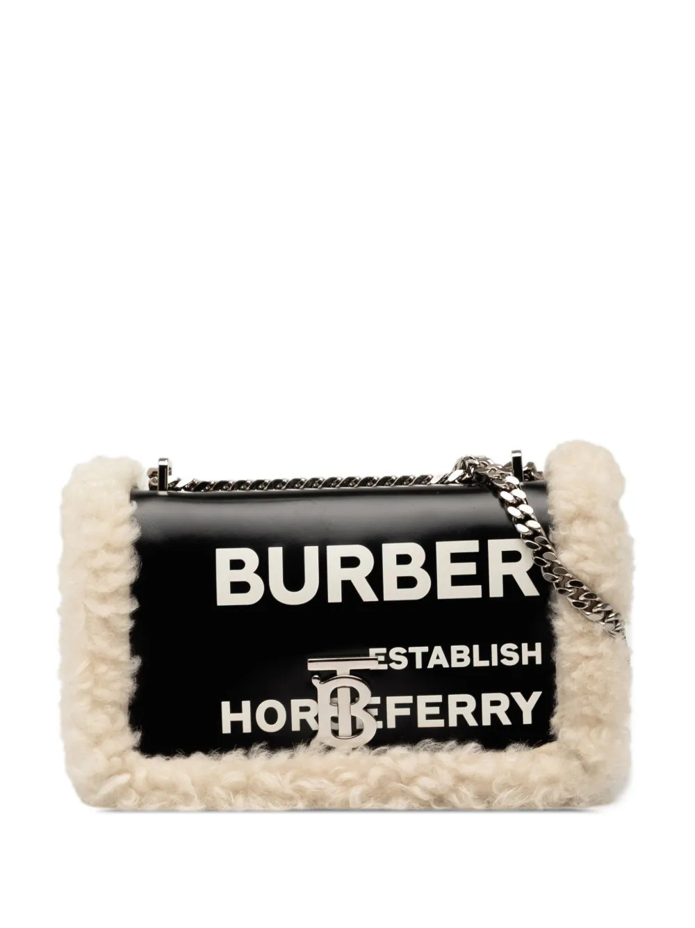 Burberry Pre-Owned 2018-2025 スモール シアリングトリム コーテッドキャンバス ロラ ショルダーバッグ -