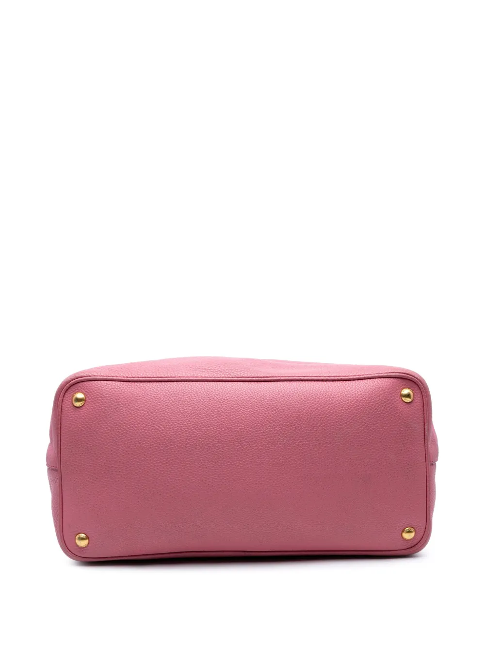 Pre-owned Prada 2010-2025 Vitello Daino Open Convertible Tote Satchel In Pink