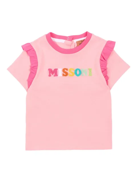 Missoni Kids playera manga corta con volantes