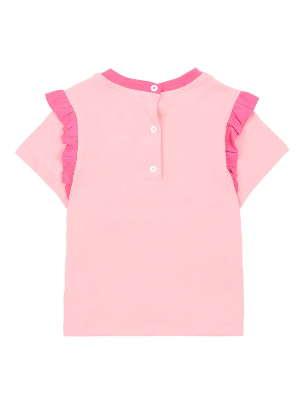 Missoni Pink T-shirt For Baby Girl With Logo In Pink