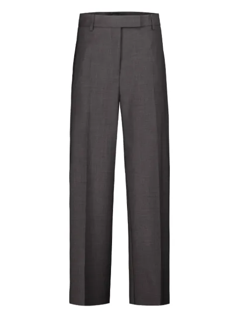 DRHOPE pressed-crease wool trousers