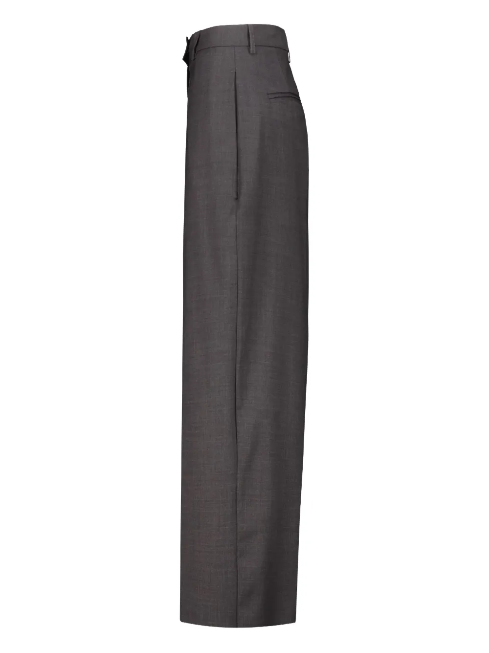 DRHOPE pressed-crease wool trousers - Grijs