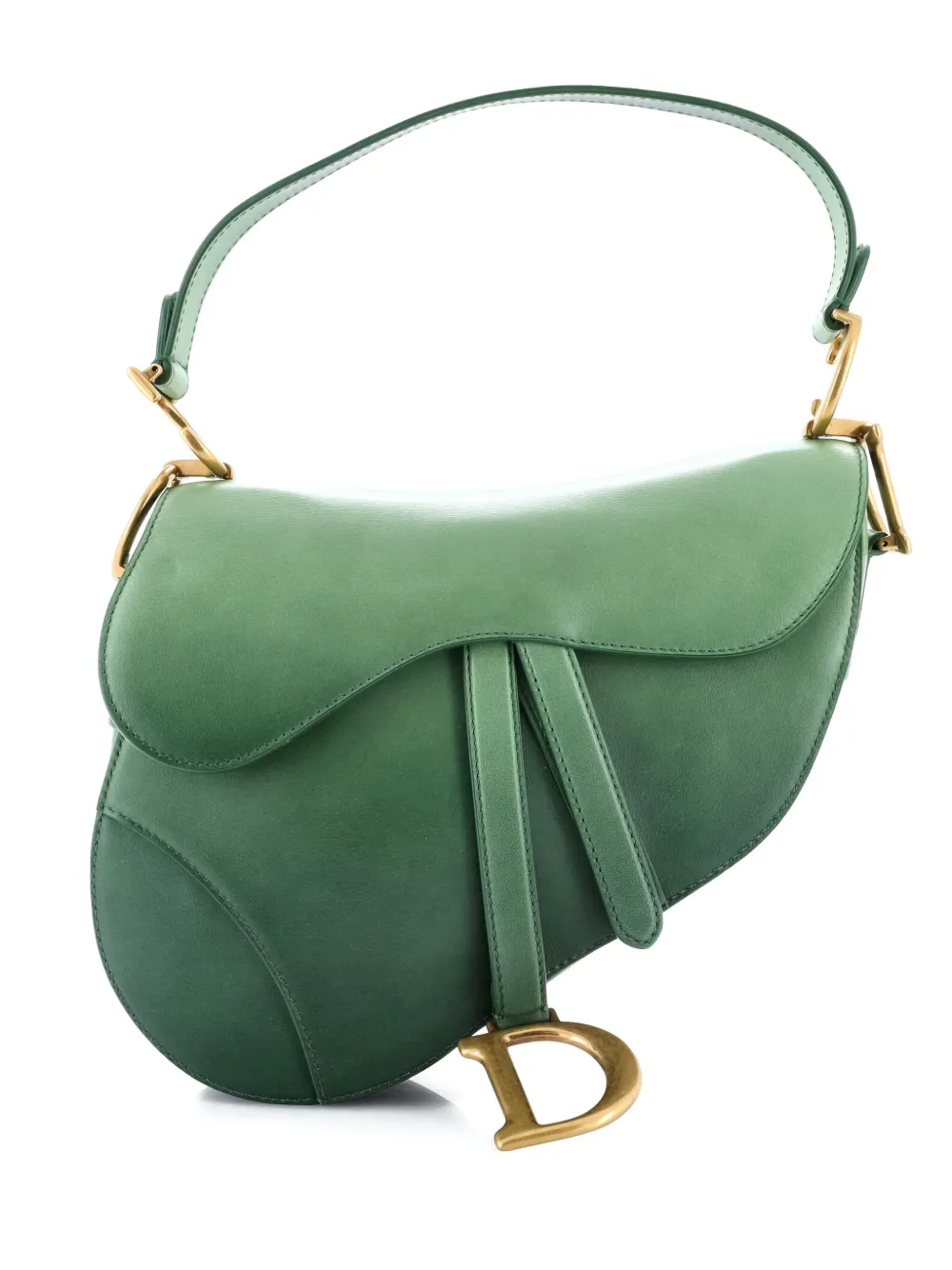 Christian Dior Pre-Owned Saddle Handbag Gradient Leather Medium Christian Dior Pre-Owned Saddle Handbag Gradient Leather Medium
