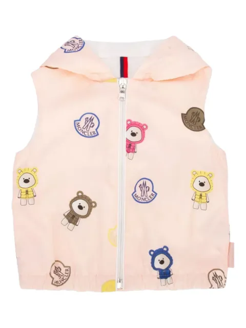 Moncler Enfant gilet Ailey à capuche