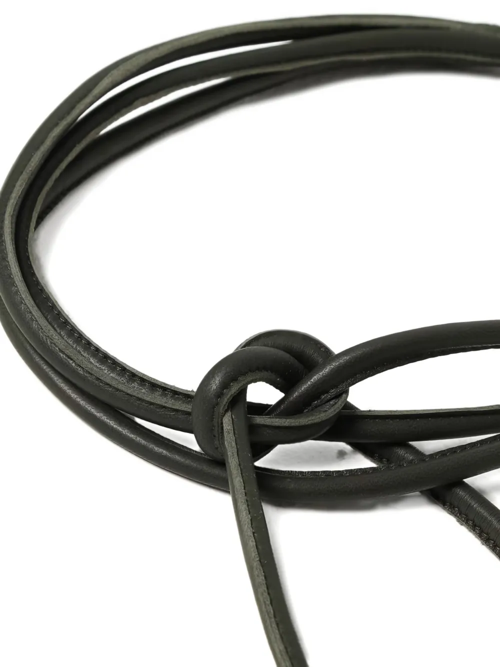 Furling By Giani Leather Belt In Black
