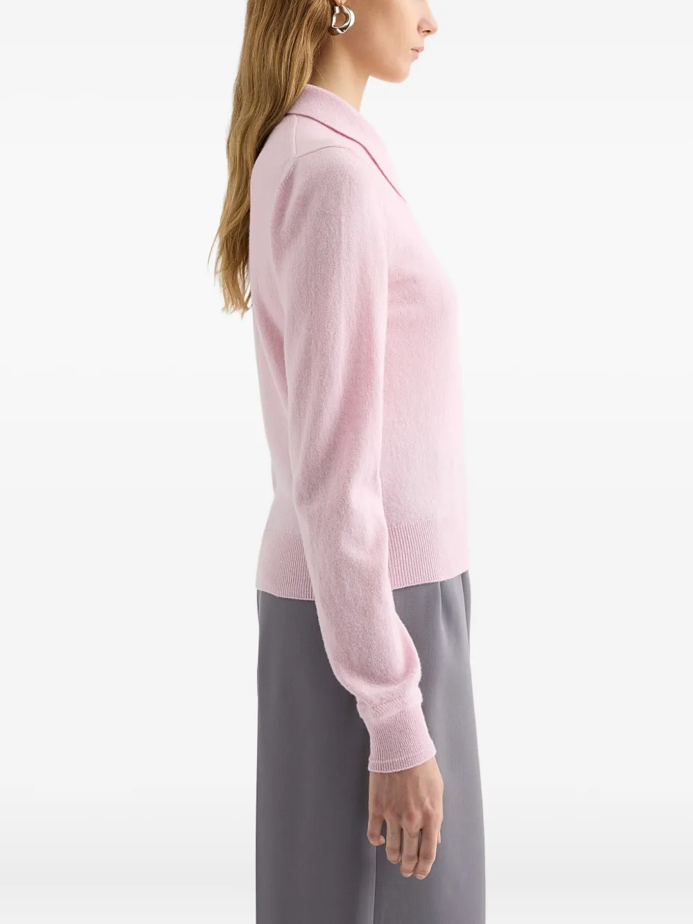 Jil Sander Wollen polotrui - Roze