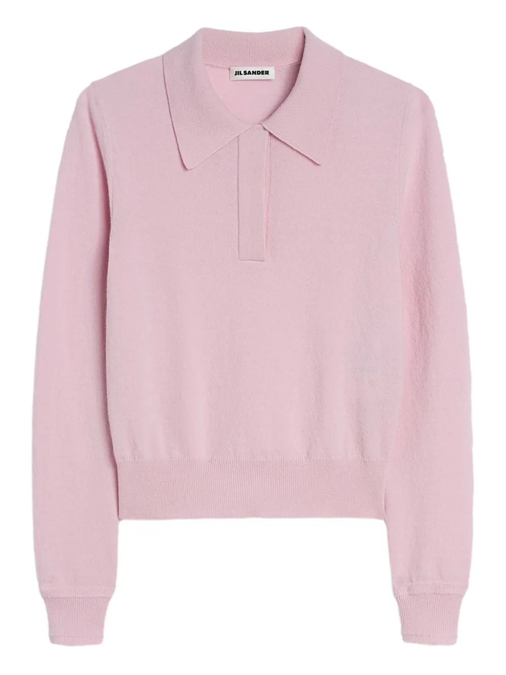 Jil Sander Maglione stile polo in lana - Rosa