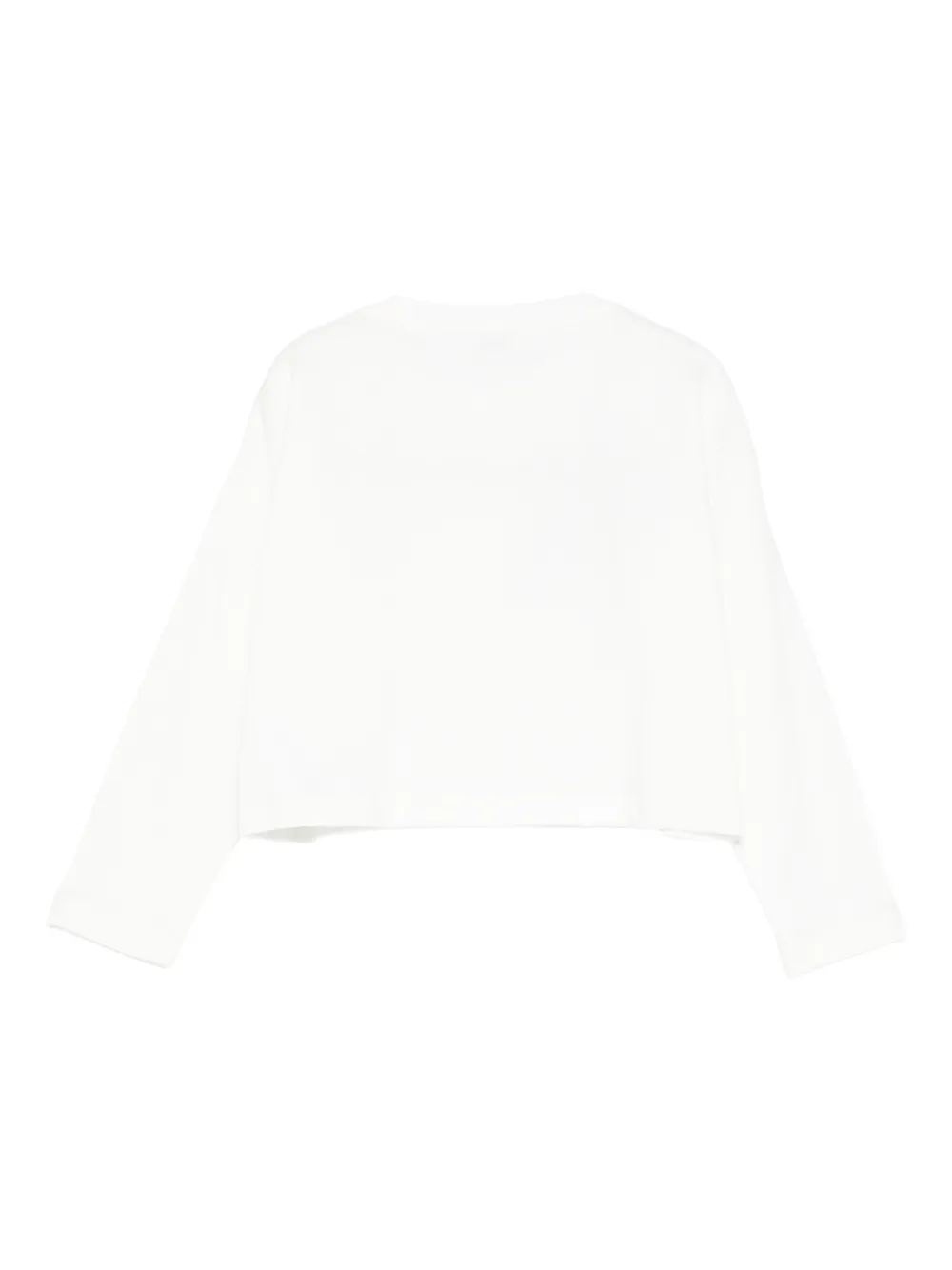 Il Gufo T-shirt met bloemenprint en lange mouwen Beige