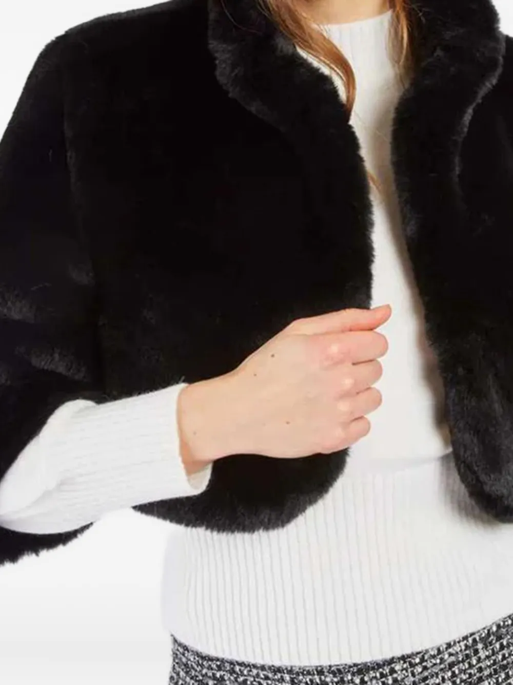 Derhy Crooped Jacket In Black