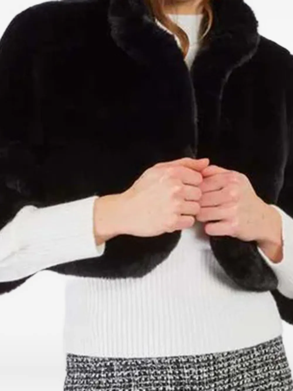 Derhy Crooped Jacket In Black