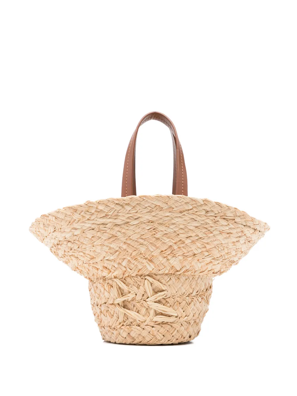 Ruslan Baginskiy Hat-shaped Straw Tote Bag In Neutral