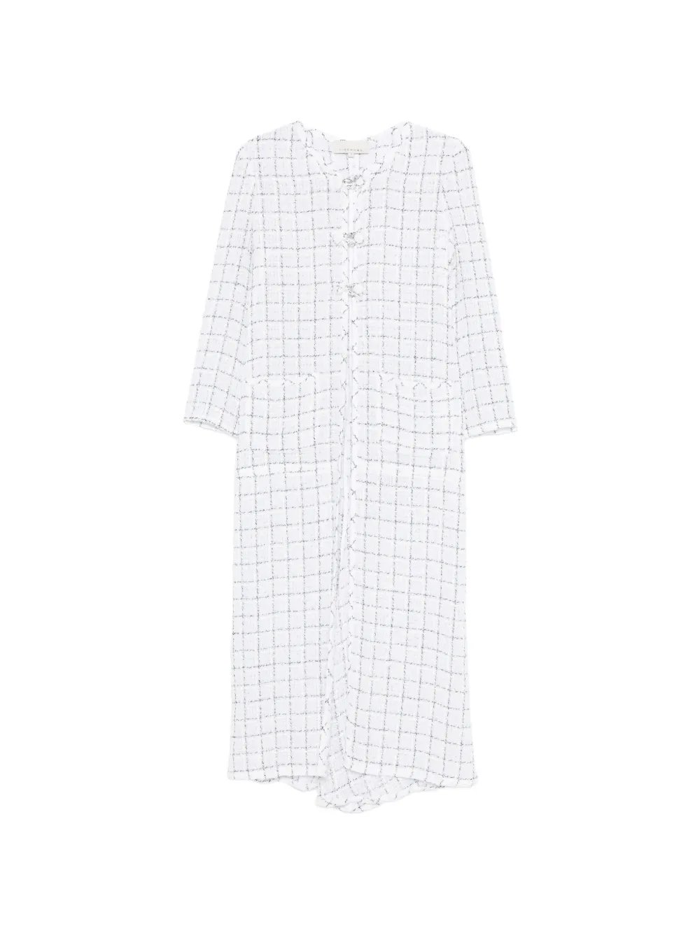 LIBEROWE check-pattern coat - White