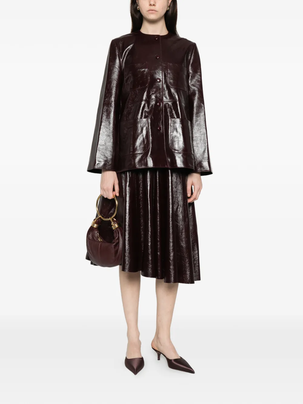 LIBEROWE carmen panelled skirt - Bruin