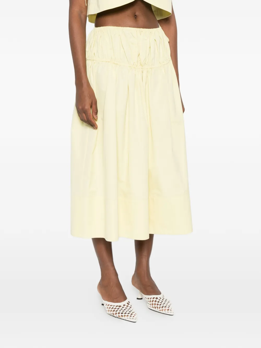  Liberowe Eve Midi Skirt - Yellow 