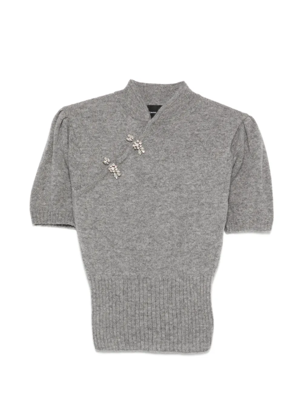 Simone Rocha jewel-embellishment sweater - Grigio