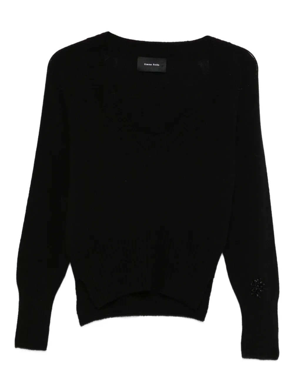 Simone Rocha long-sleeve sweater - Black