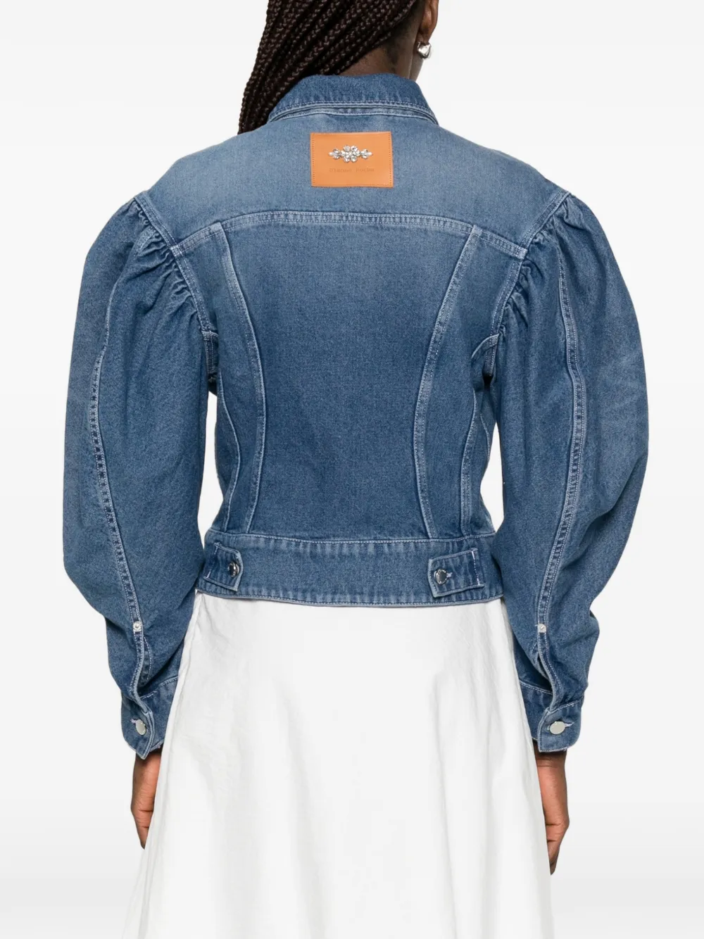 Simone Rocha Verfraaid jack Blauw