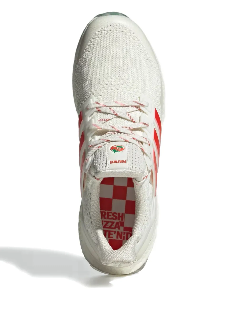 adidas x Fortnite Pizza Pit Ultraboost 1.0 gestreepte low-top sneakers Wit