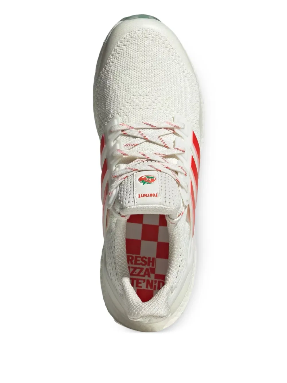 adidas x Fortnite Pizza Pit Ultraboost 1.0 gestreepte low-top sneakers Wit