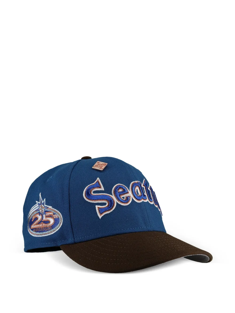 NEW ERA CAP Cappello da baseball Seattle Mariners 25th Anniversary Blue/Walnut Metallic 59Fifty