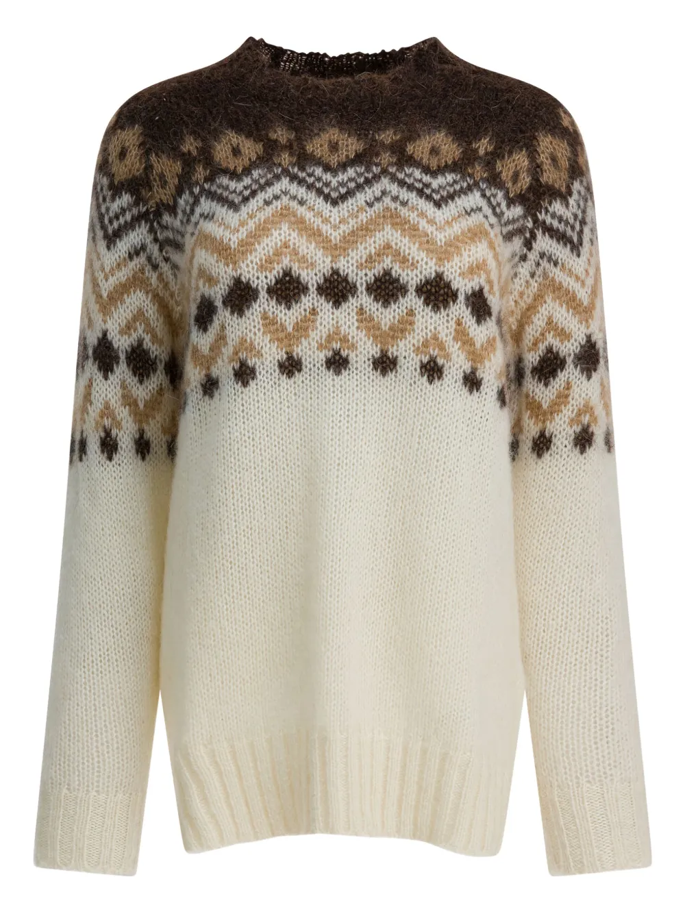 RAKKI geometric-pattern sweater | Neutrals | Image 1