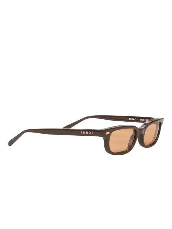 RHUDE Tobac Frames Sunglasses | Brown | FARFETCH