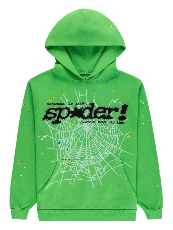 sp5der Punk V2 Hoodie スパイダー パーカー SP5DER Punk V2 Hoodie | Green | FARFETCH