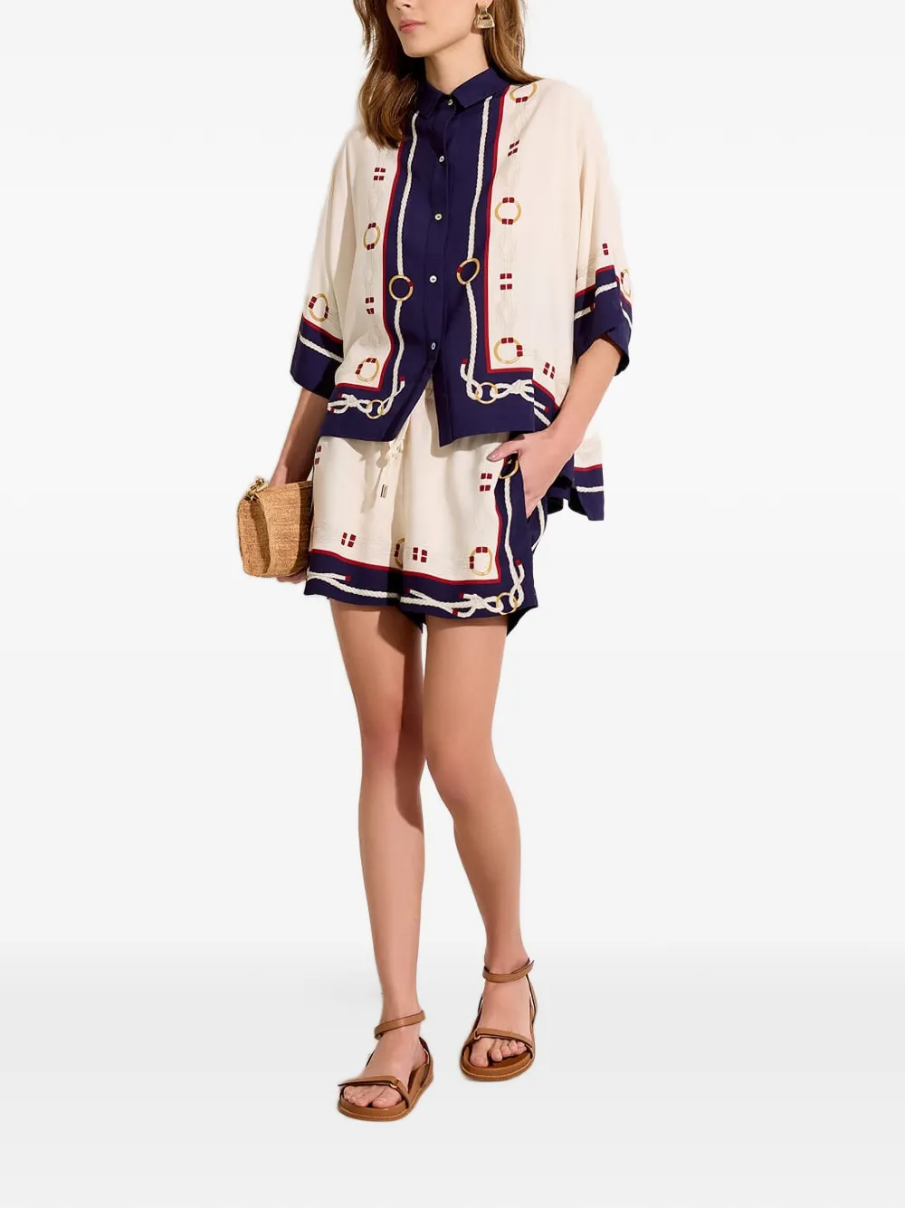 Lenny Niemeyer Bermuda com estampa náutica | Shorts | Image 2