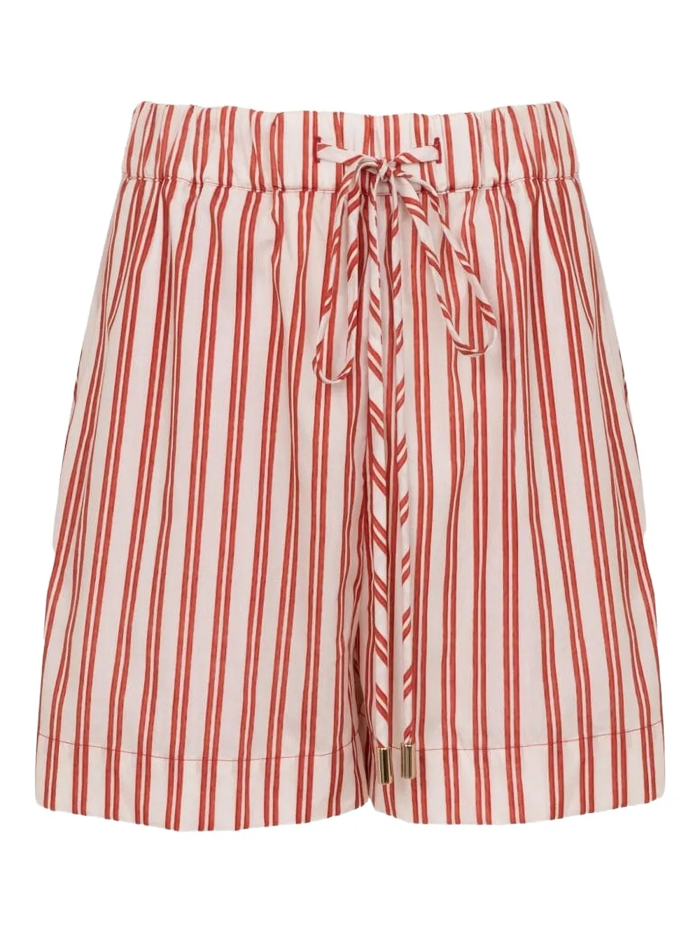 Lenny Niemeyer Bermuda a righe con coulisse - Bianco