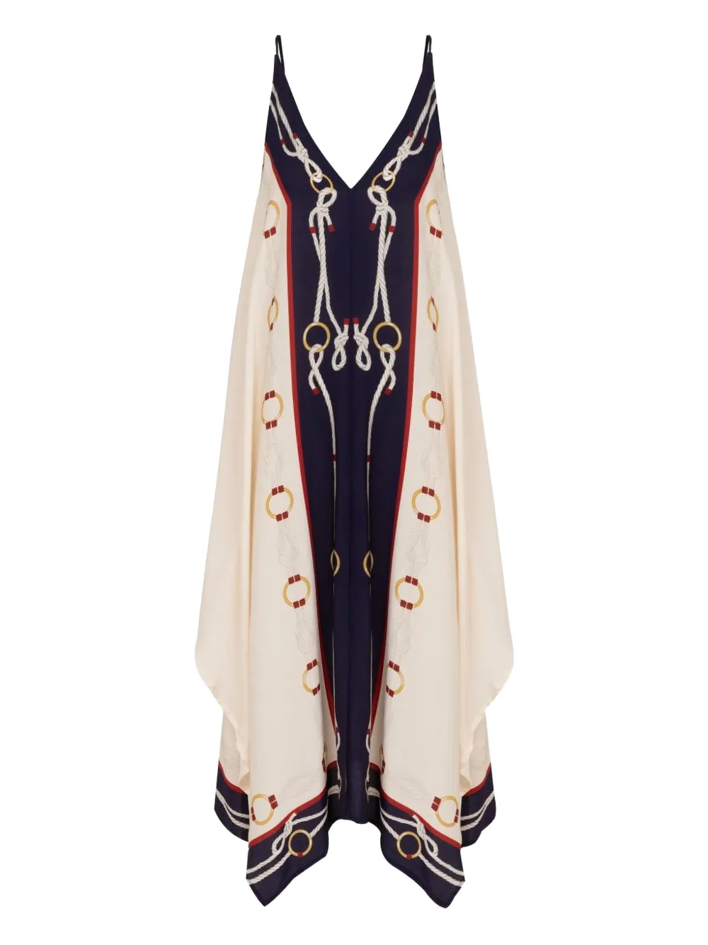 Lenny Niemeyer Abito midi con stampa - Bianco