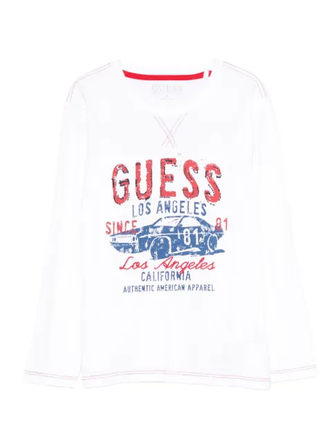 guess kids printed longsleeve T-shirt