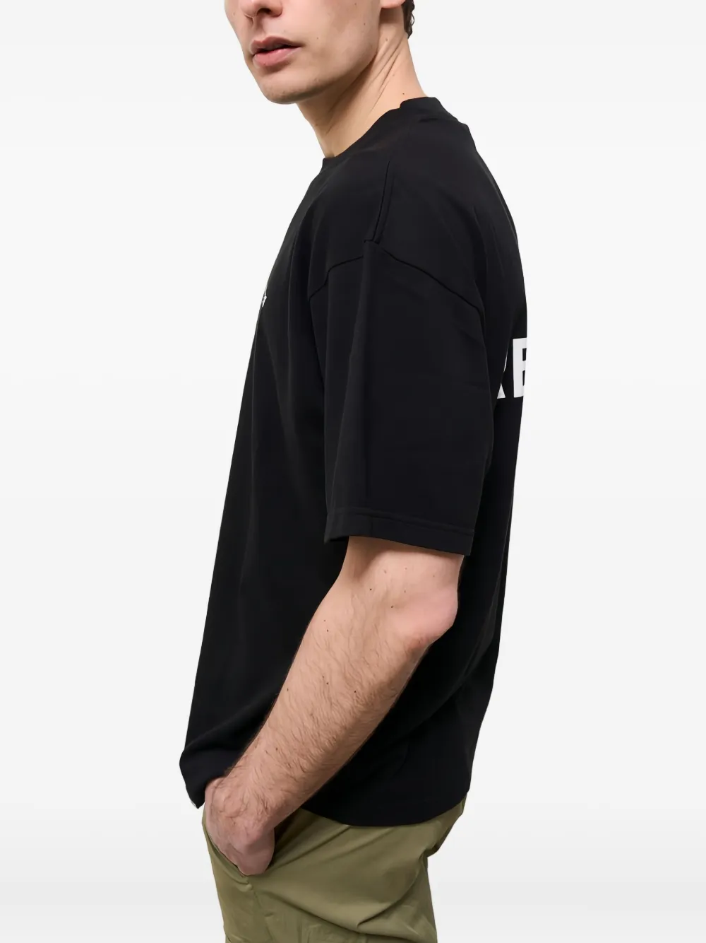 Represent Black Cotton T-shirt With Logo In Black