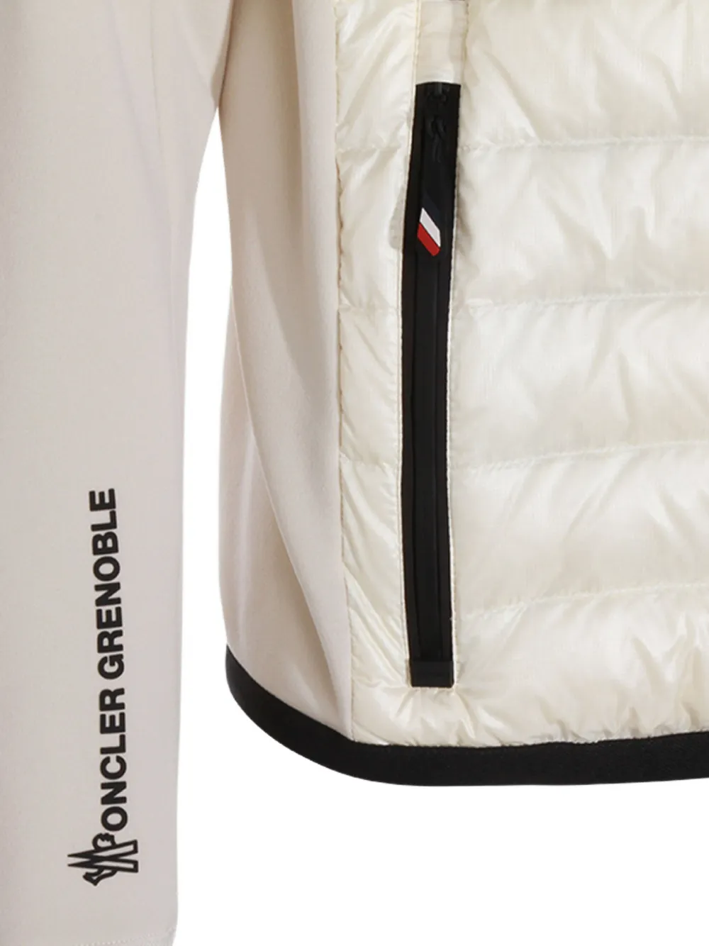 Moncler Grenoble Polartec gewatteerd jack met rits Beige