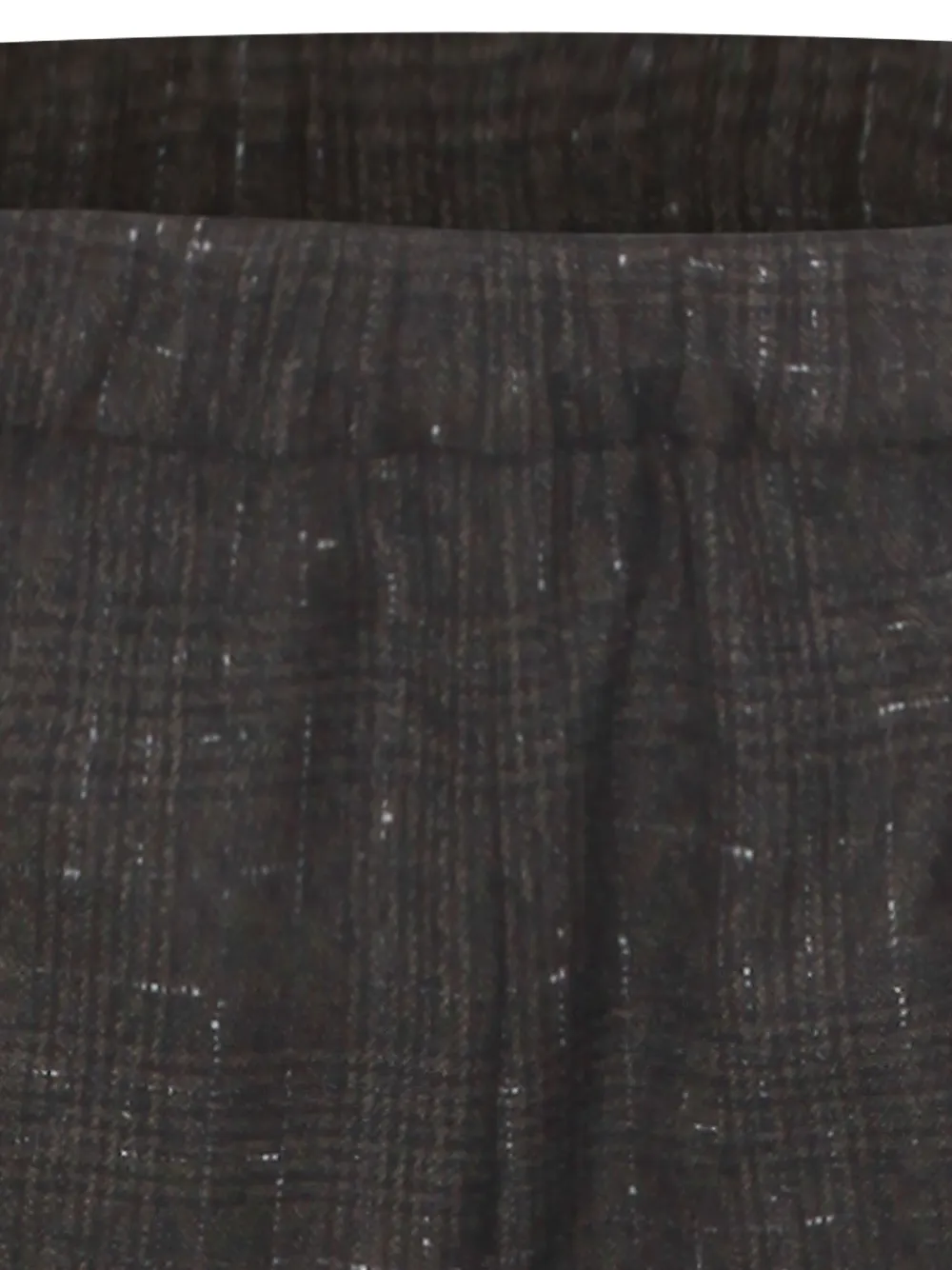 Fabiana Filippi Elastische geruite broek Grijs