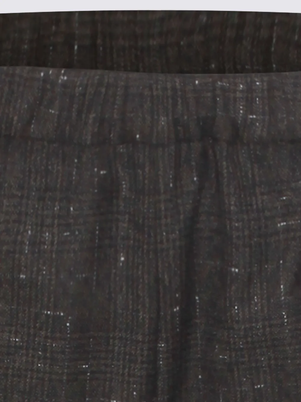 Fabiana Filippi Elastische geruite broek Grijs